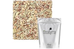 Tealyra - French Lemon Ginger - Rooibos - Honeybush - Lemongrass - Red Bush Herbal Loose Leaf Tea Blend - All Natural Ingredients - High Antioxidants - Caffeine-Free - 110g (4-ounce)