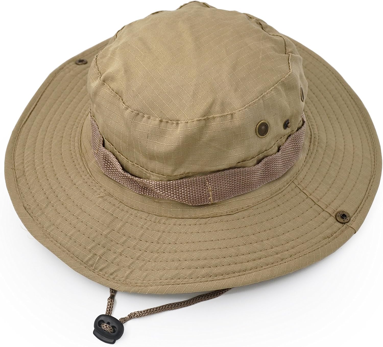 Outdoor Wide Brim Sun Protect Hat, Classic US Combat Army Style Bush Jungle Sun Cap for Fishing Hunting Camping 6 - Image 5