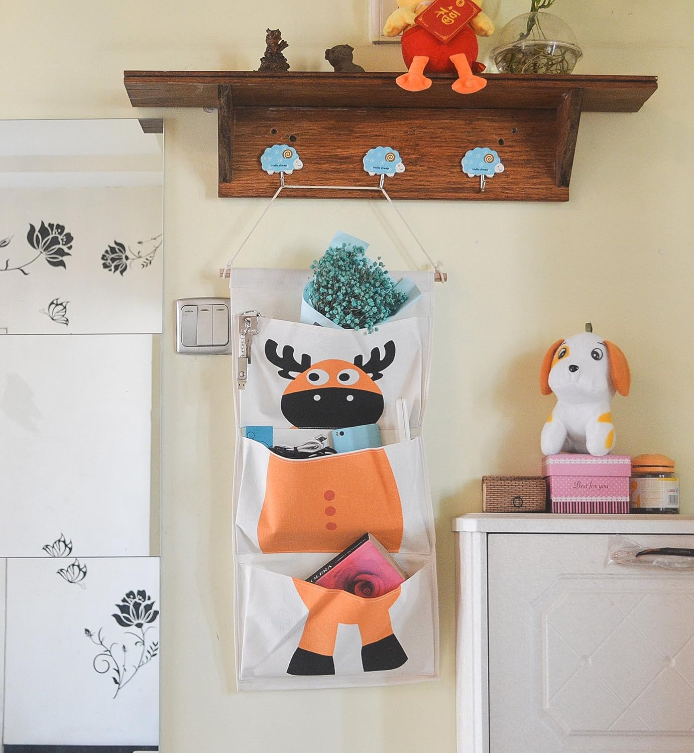 HilltopToCloud Organizador de Pared Colgantes para Puerta Almacenaje