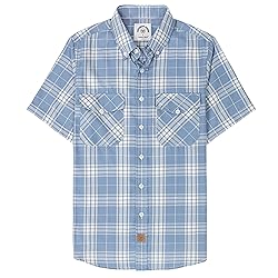Dubinik® Mens Short Sleeve Button Down Mens Button