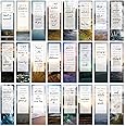 Inspirational Nature Bookmarks with Quotes - Pack of 48