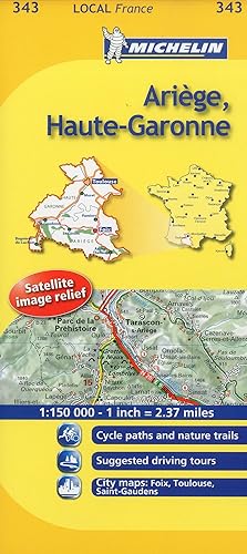Download Michelin Map France: Arige, Haute-garonne 343 PDF