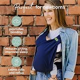 Boba Bliss Pre-Wrapped Baby Wrap Carrier Newborn Sling Navy Blue view 2