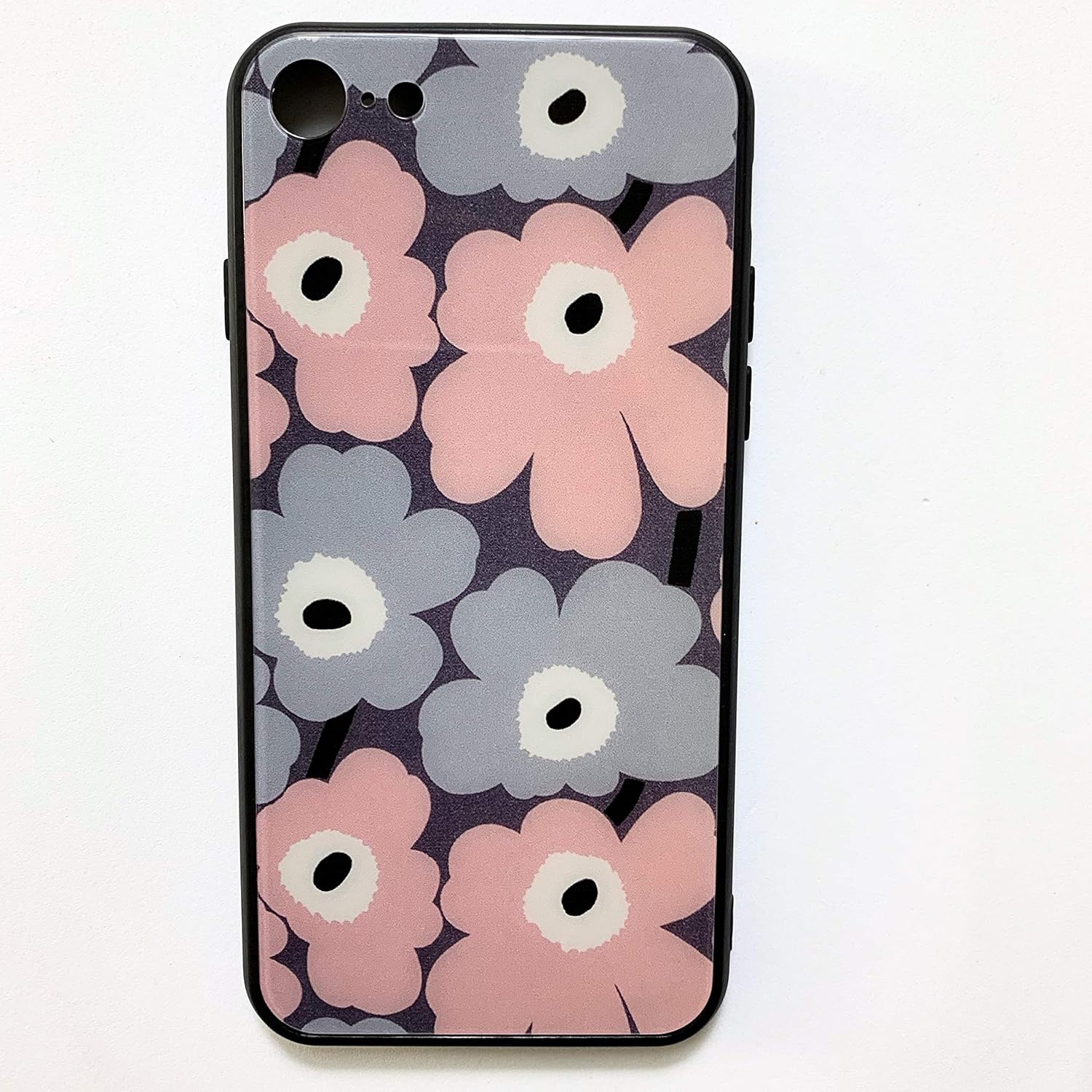 Amazon Co Jp Iphoneシリーズ マリメッコデザイン ピンク グレー 強化ガラスケース Iphone7 7plus 8 8plus X Xs Xs Max Xr Iphone 7 8 家電 カメラ