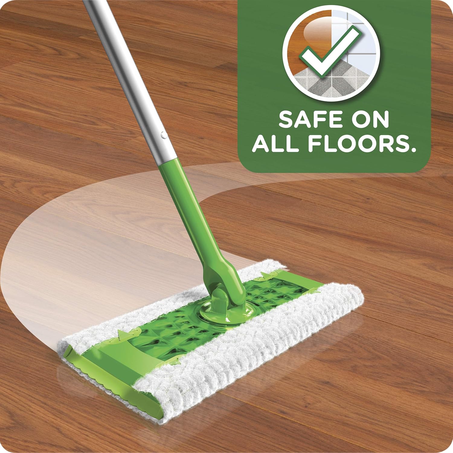 Swiffer Sweeper Dry + Wet All Purpose Floor Mopping and Cleaning Starter Kit with Heavy Duty Cloths, Includes: 1 Mop, 19 Refills: Health & Personal Care