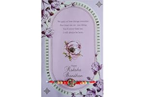 Indian Designer Handmade Raksha Bandhan Set – Rakhi for Brother, Bhaiya & Bhabhi | Traditional Lumba Bracelet | Simple Thread