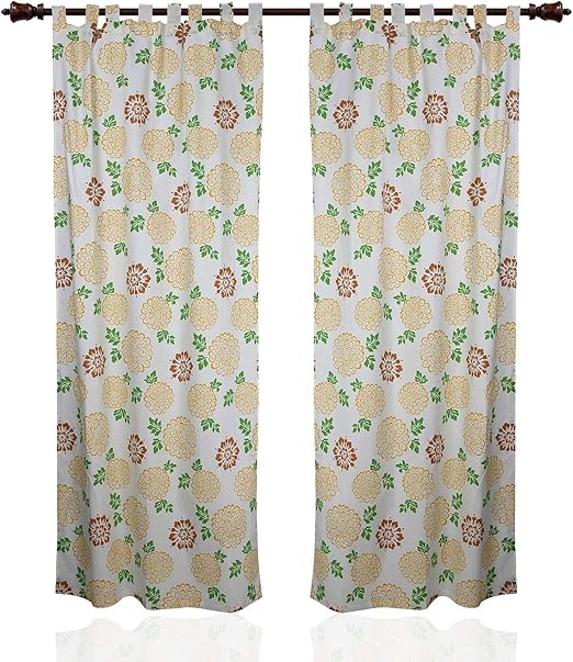 Amazon Com Summer Curtains For Living Room Cotton Panels Floral