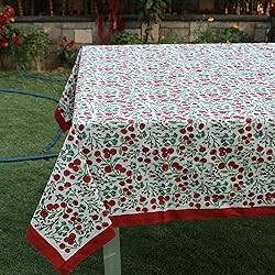 Ridhi Garnet Red and Emerald Green Indian Floral