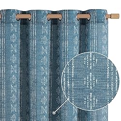 jinchan Boho Curtains Linen Curtains for Living