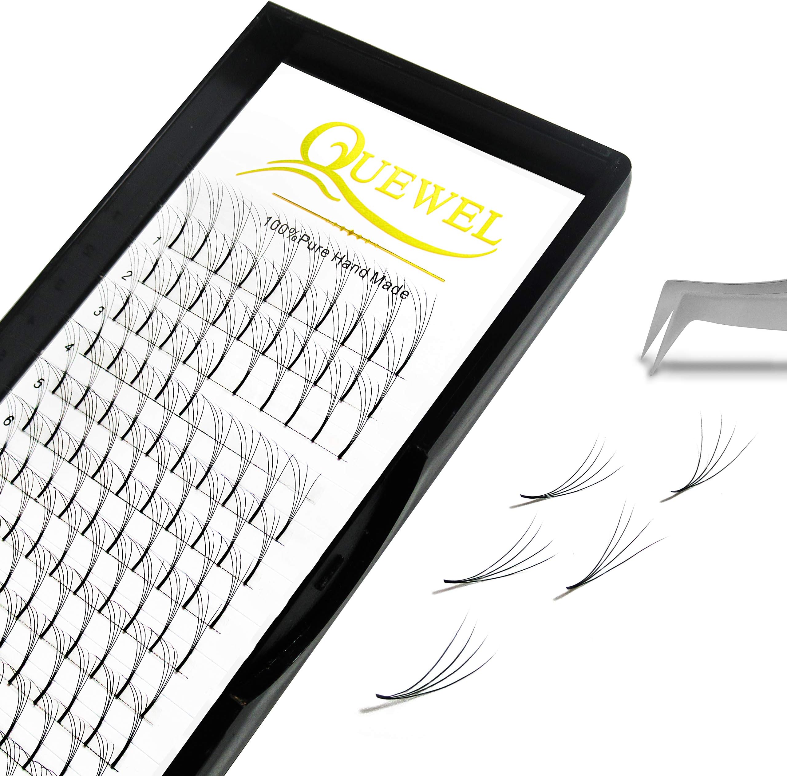 Volume Lash Extensions 4D Thickness 0.07 C Curl Length 12mm Premade Fans Lash Long Stem Cluster Lashes for Salon