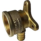 1 Piece XFITTING 1/2" Pex x 3/4" Female Elbow with Drop Ear, Brass
