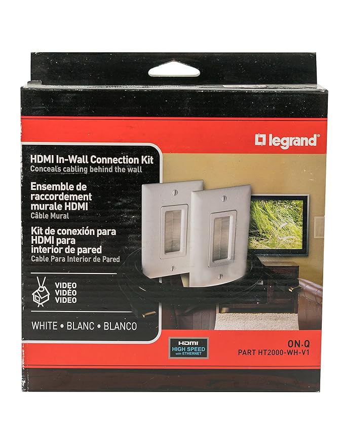 Amazon.com: Legrand - On-Q HDMI In-Wall Connection Kit, HT2000WHV1: Home Audio & Theater
