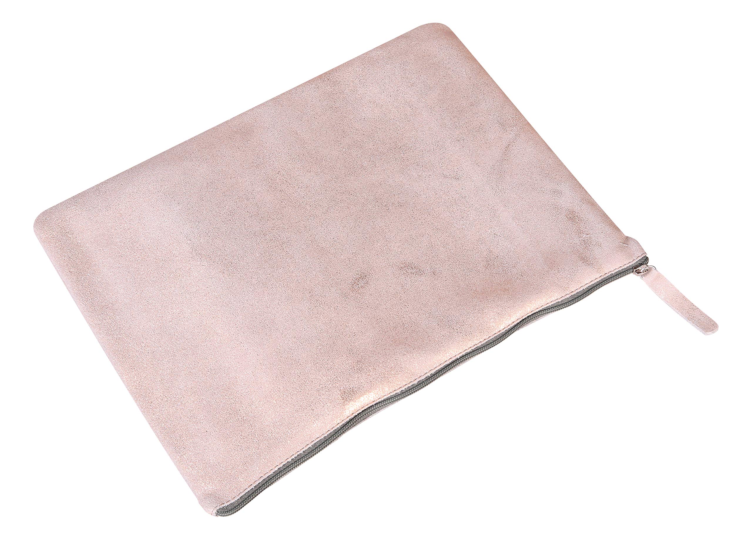 Clairefontaine 'Plume' Iridescent Suede Leather Universal Pocket - Copper