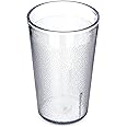 Carlisle FoodService Products Stackable Stackable Tumbler Plastic Tumbler for Restaurants, Catering, Kitchens, Plastic, 9.5 Ounces, Clear, 1 Count (Pack of 1)
