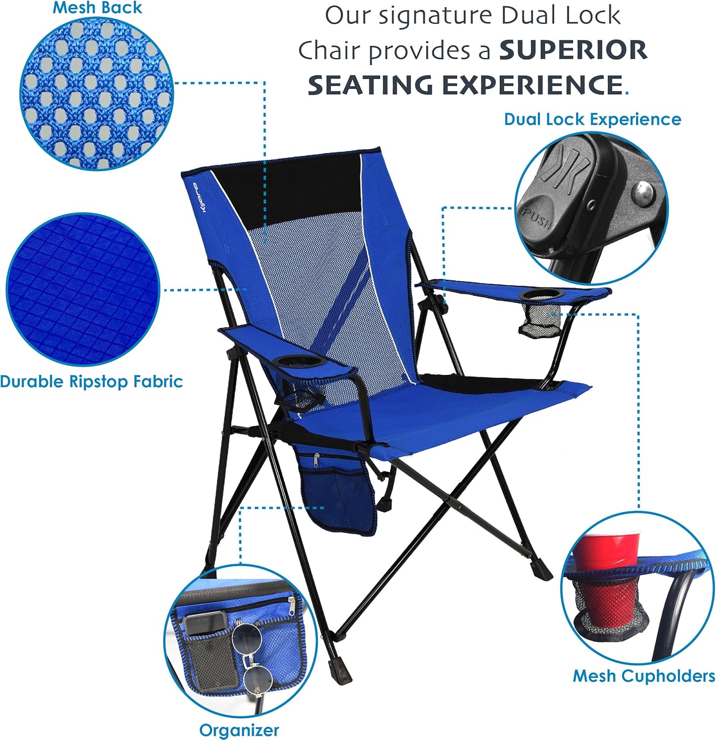 kijaro dual lock folding chair