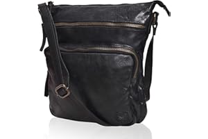 WISE OWL ACCESSORIES Real Leather Crossbody Bags Purses for Women Shoulder Handbags Crossover Handmade Stylish Trendy Pocketbook