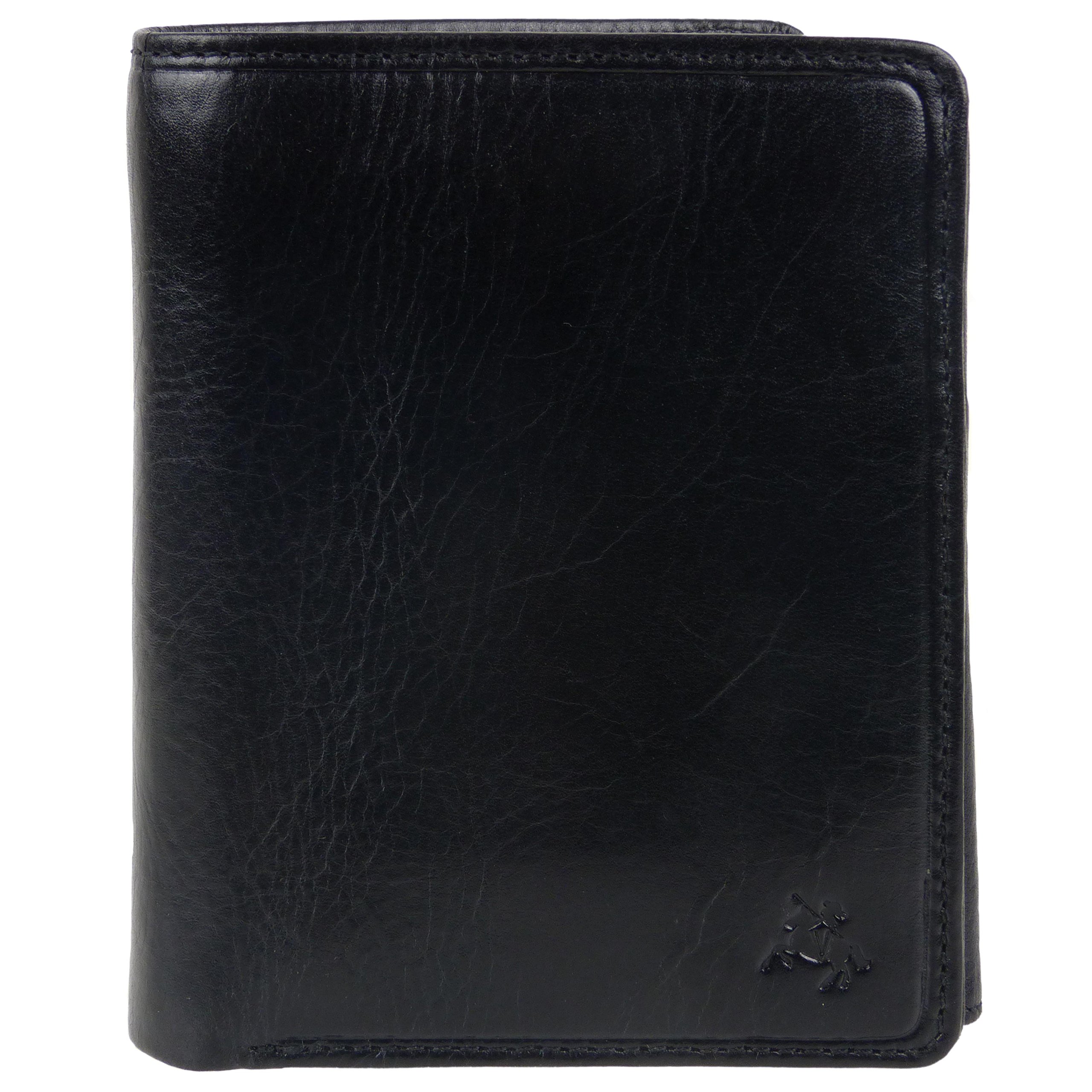 Mens Italian Leather Stylish RFID Protected Tri-Fold Wallet by Visconti Gift Box