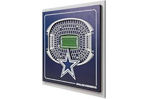 YouTheFan Officially-licensed NFL Stadium Series 3D Wall Art - multi-layer team stadium replica, detailed sports fan gift, indoor decor