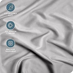 Bare Home Fitted Bottom Sheet King Size - Premium