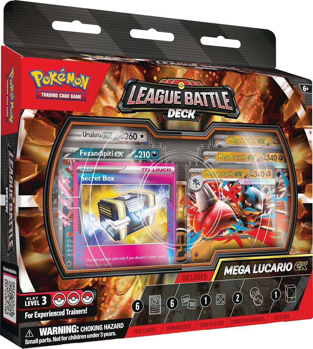 Pokémon TCG Mega Lucario ex League Battle Deck 60-Card Ready-to-Play