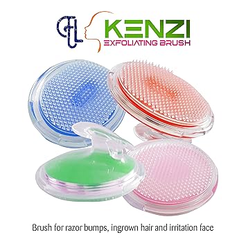 Kenzi Exfoliating Brush For Razor Bumps And Ingrown Hair Treatment