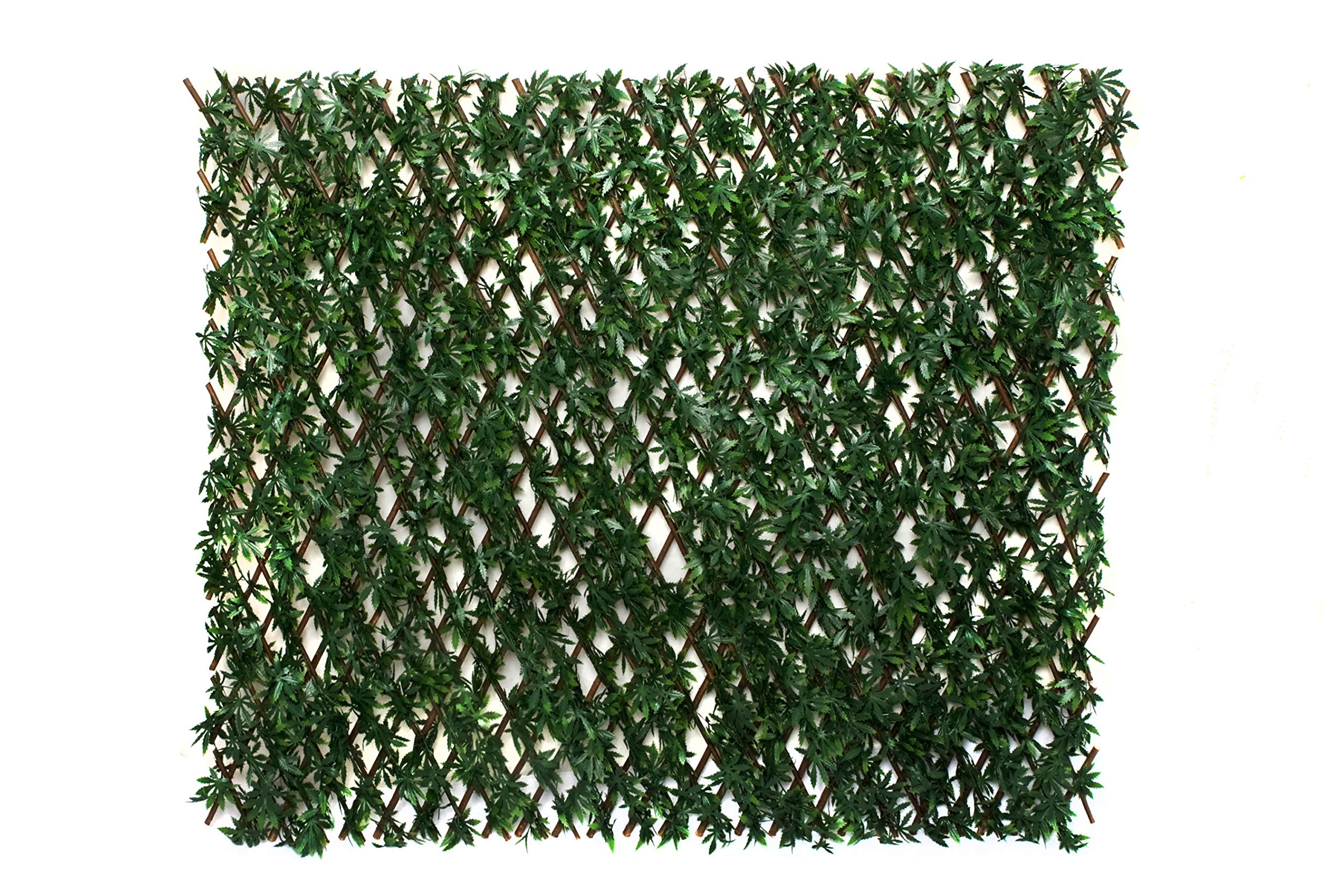 GreenBrokers Trellis Artificial Expanding Willow Fence (1m x 2m) -UV Stable