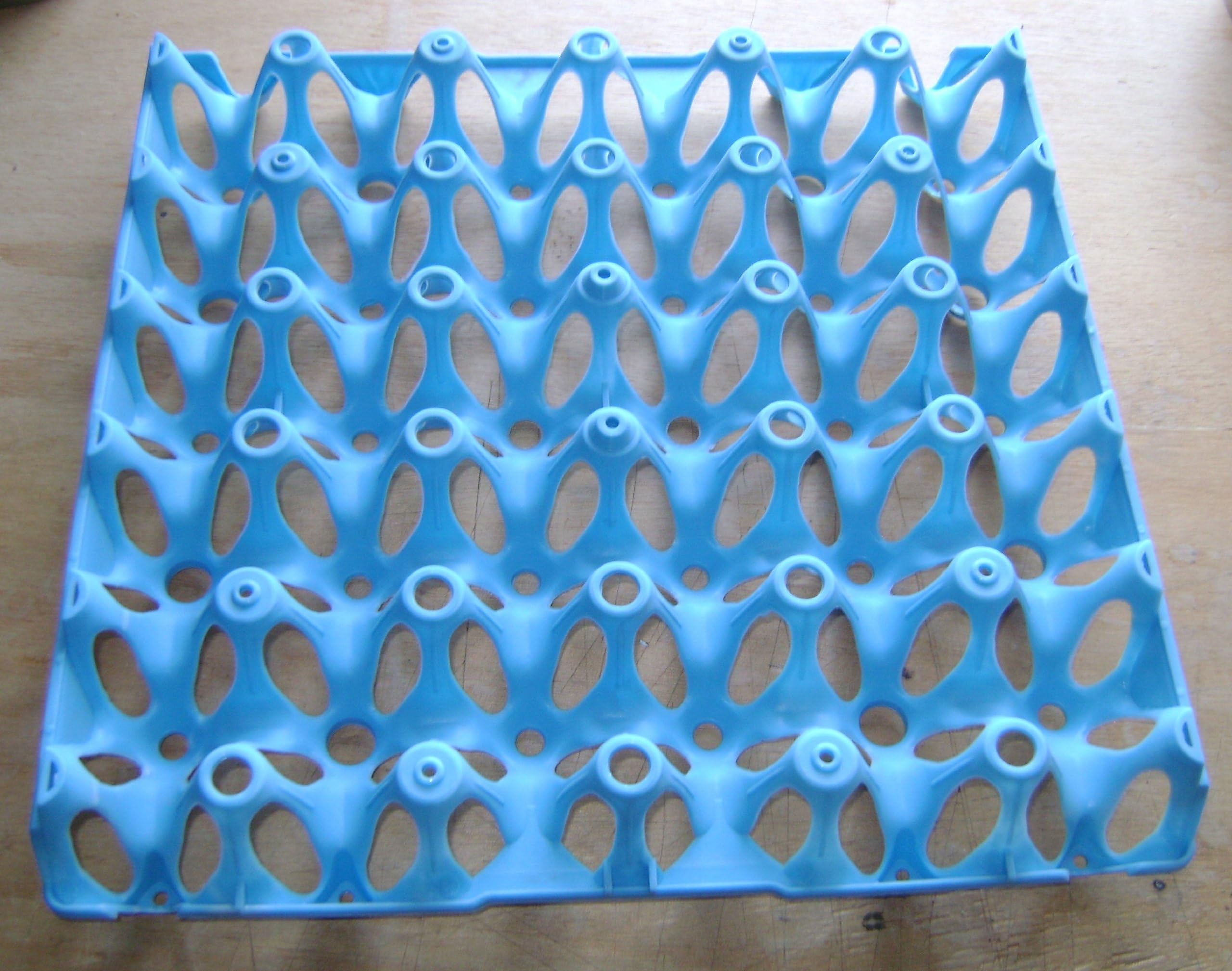 Durham Hens Blue Plastic Egg Trays for storage of Chicken Eggs (pack of 2)