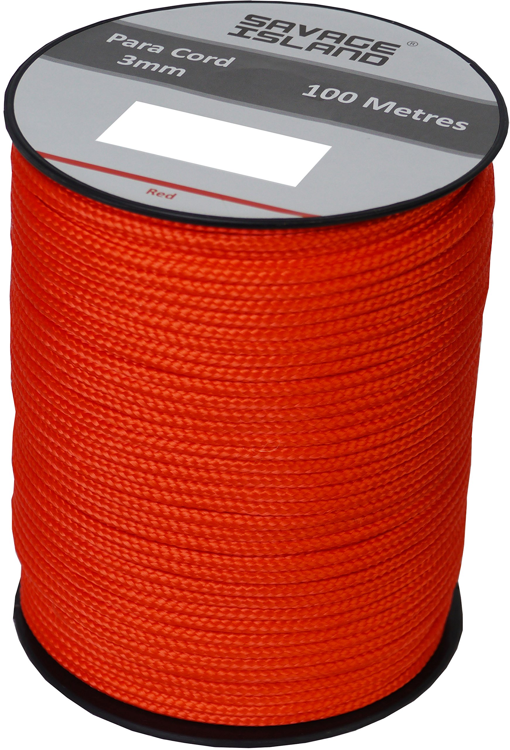 Savage Island 100m Reel Paracord 3mm, 30+Colors | Ideal for Crafting, DIY, Camping, Survival, Outdoor, Gadren | Tactical Cord Rope Roll