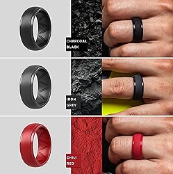 ThunderFit Silicone Wedding Rings for