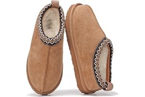 Project Cloud 100% Genuine Leather Womens Slippers with Genuine Australian Shearling Fur Lining Slippers for Women - Non-Slip EVA with Memory Foam Fuzzy Slippers Women Footwear (Nerita)