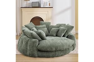FammyLoft Bean Bag Chair for Adults, Giant Beanbag Chair with Backrest and Armrests, 71" Comfy Reading Chair with Throw Pillo