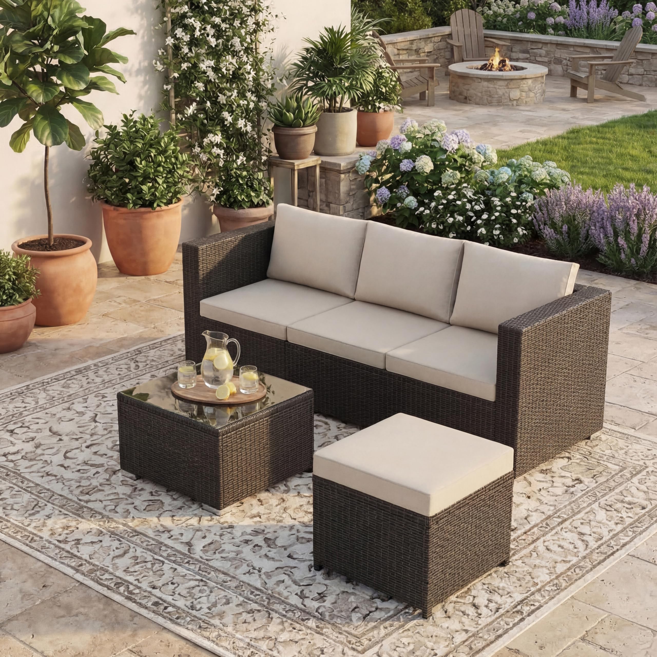 Garden Vida Hampton 4 Seater C...