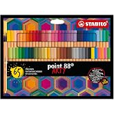 STABILO fineliner point 88 | ARTY, pack of 65