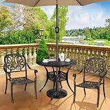 Yaheetech 14kg Cast Iron Effect Parasol Base 38/48mm Ø Heavy Duty Black view 2