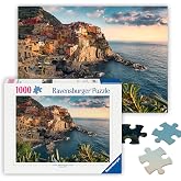 Ravensburger - Cinque Terre - 1000 Piece Jigsaw Puzzle - Featuring the Stunning Seaside Town in Italy - Beautiful, Vibrant Image - Frameable - Premium Quality - Puzzles for Adults