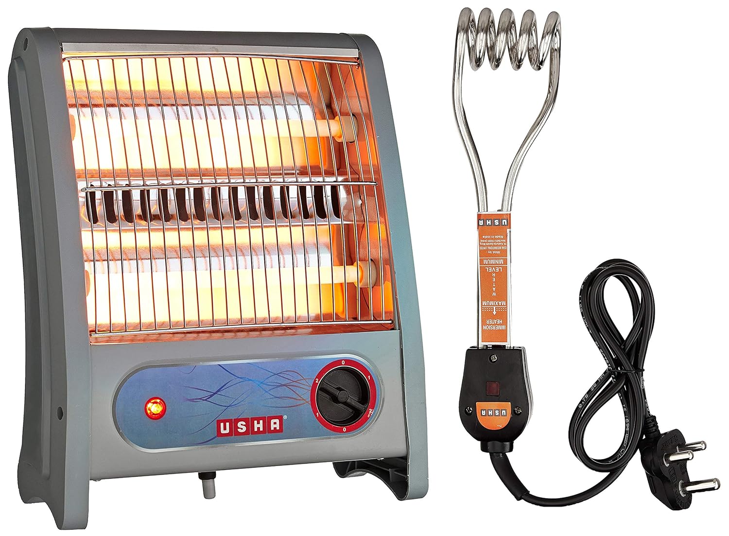 Buy Usha Quartz Room Heater (3002) 800Watt with Overheating Protection