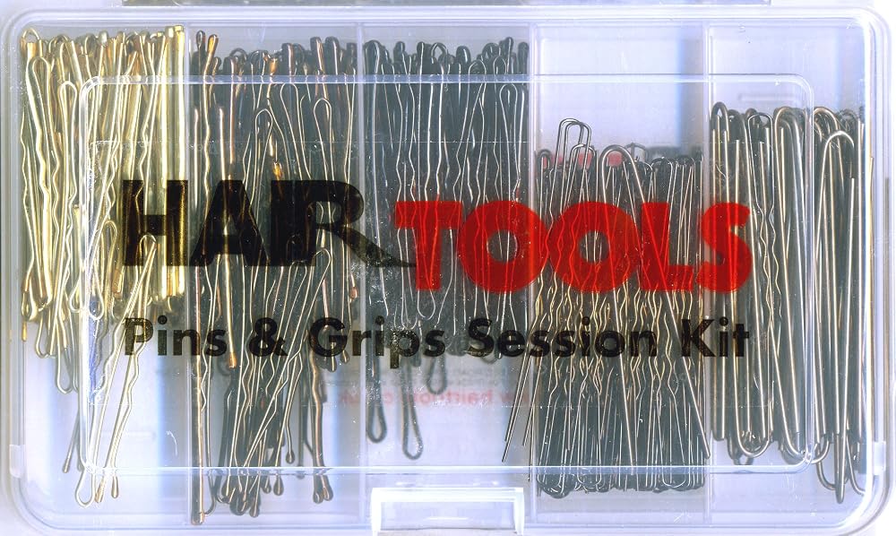 Hair Tools 480 Piece Session Kit: Waved & Plain Pins/Grips, 2" Long, All Hair