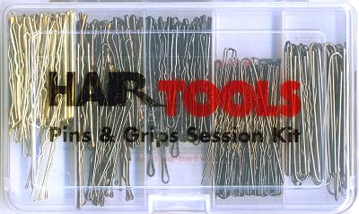 Hair Tools 480 Piece Session Kit: Waved & Plain Pins/Grips, 2" Long, All Hair