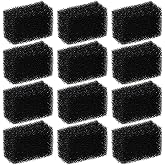 12 Pack Cat Fountain Filters Sponge Replacement Pet Fountain Pre-Filter Square Foam Sponges for 84oz/2.5L Cat Water Fountains