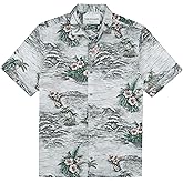 Tori Richard Men's Etched Scenic Short Sleeve Cotton Lawn Button Up Shirt