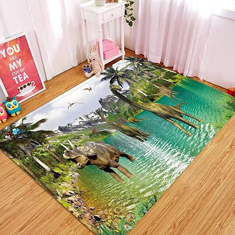 3d Dinosaurier 157 Rutschfest Teppich Matte Raum Matte Qualitat