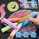 JOYIN Washable Cone Shaped Jumbo Colored Chalk Set 144 Pieces 12 Colors view 4