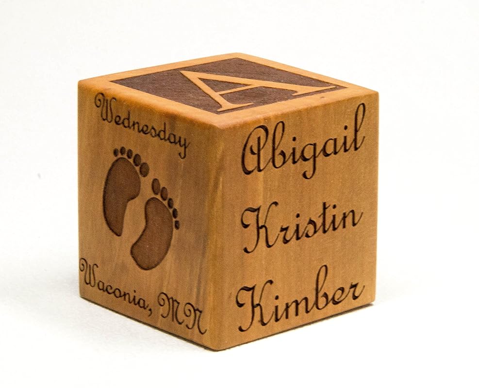 Personalized Wooden Baby Block, Personalize Gift for