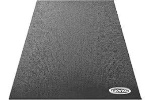 CXWXC Indoor Riding Trainer Floor Mat - Health & Fitness PVC Foam Exercise Mat for Peloton, Stationary Spin Bikes