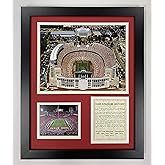 Ohio State Buckeyes Horseshoe Stadium Collectible | Framed Photo Collage Wall Art Decor - 12"x15" | Legends Never Die,Black