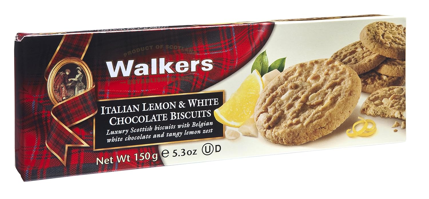 Walkers Italian Lemon and White Chocolate Biscuits, 150 Gram Amazon.ca