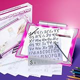 Crayola Light Up Tracing Pad Pink – 1 Graphite Pencil 12 Colored Pencils view 6