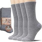 Toughland Alpaca Wool Socks for Men and Women - Non-Itchy, Full Cushion Warm Crew Socks - for Cold Weather, Hiking