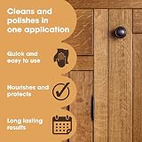 Furniture Clinic Dark Oak Coloured Beeswax Polish 200ml for Wood & Furniture view 2