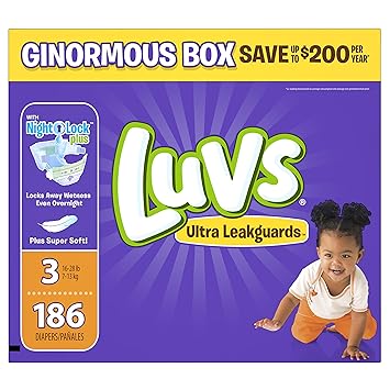 luvs size ultra leakguards diapers